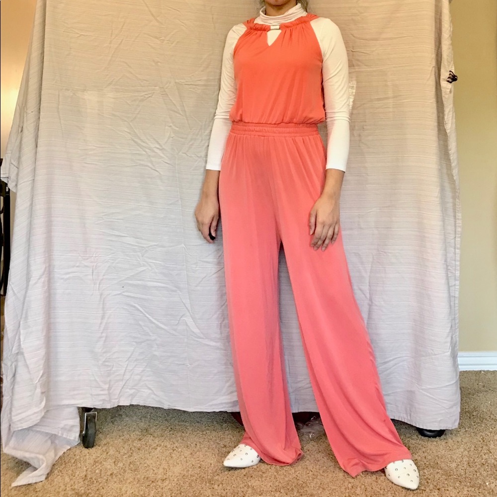 Coral jumpsuit